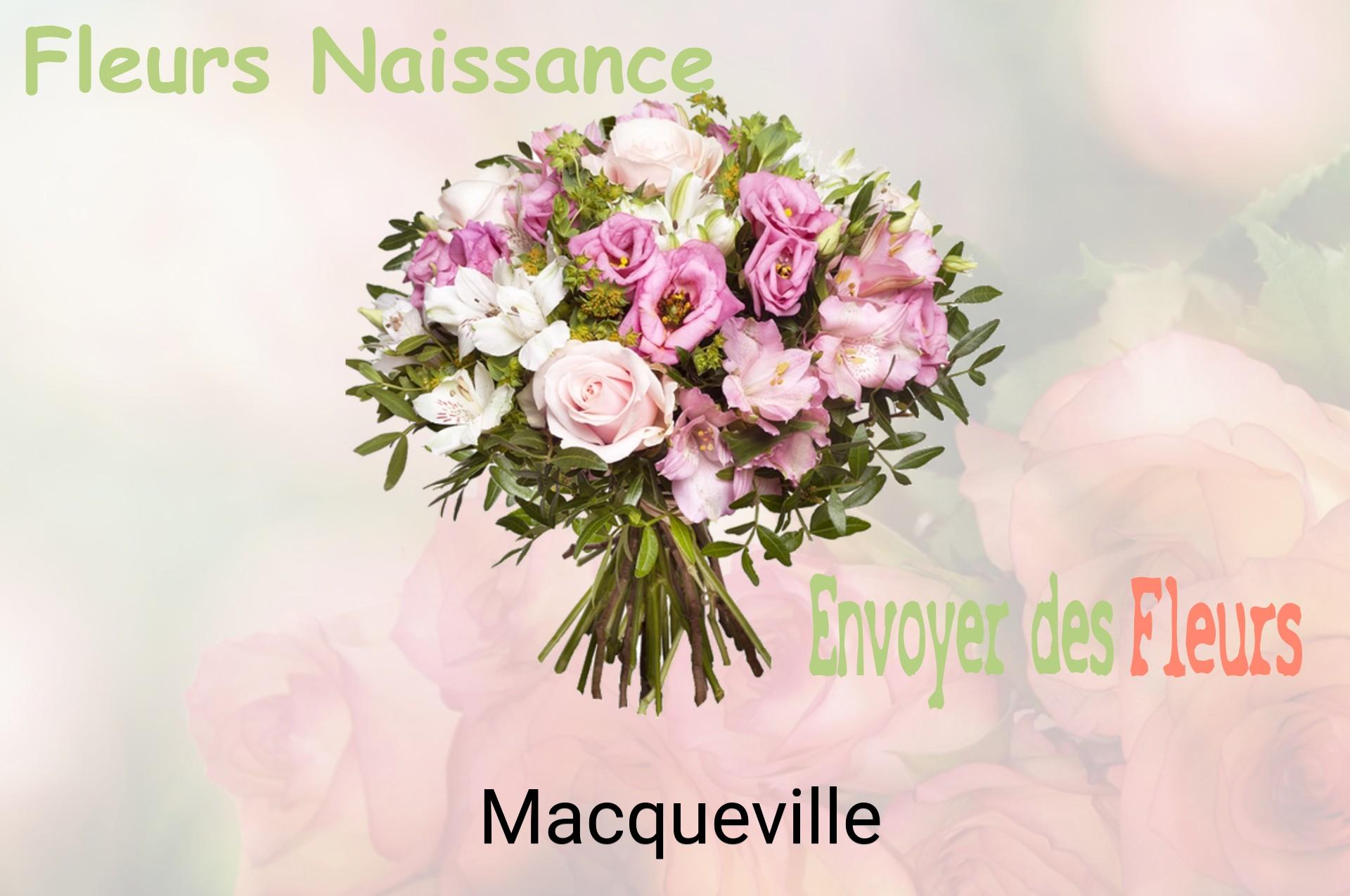 Bouquet de fleurs de naissance livré à Macqueville